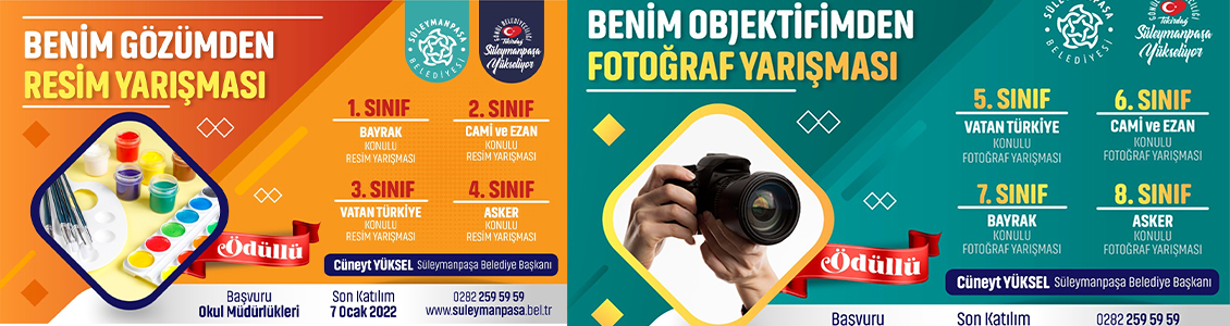 Benim Gözümden resim ve fotoğraf yarışmaları için başvurular başladı