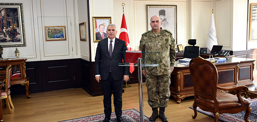 Tuğgeneral Engin Candaş Vali Aziz Yıldırım’ı Makamında Ziyaret Etti