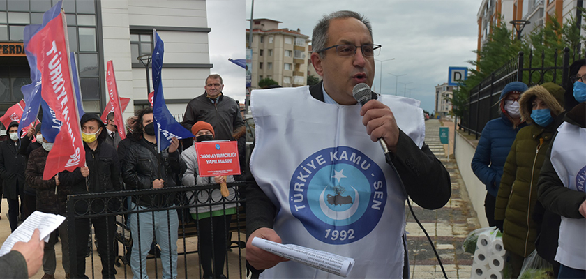 Tekirdağ’da memurlar ve emeklilerden zam talebi