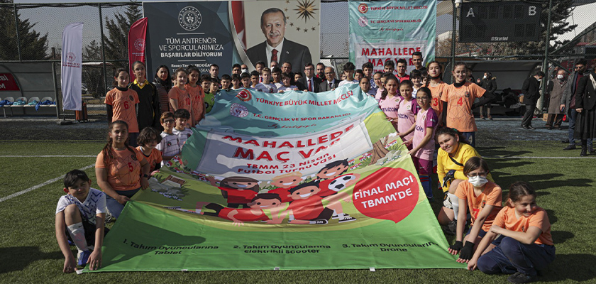 23 Nisan Futbol Turnuvası “Mahallede Maç Var” başladı