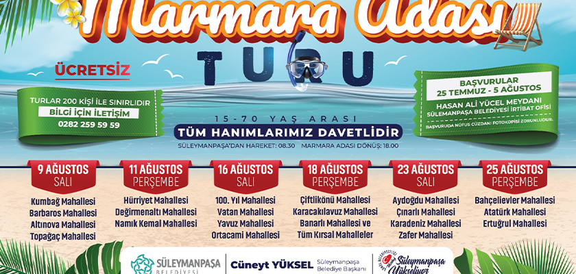 Hanımlar İstedi Marmara Adası Turları Yeniden