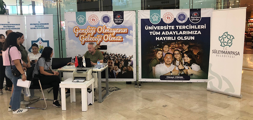 Süleymanpaşa Belediyesinden üniversite adaylarına tercih desteği