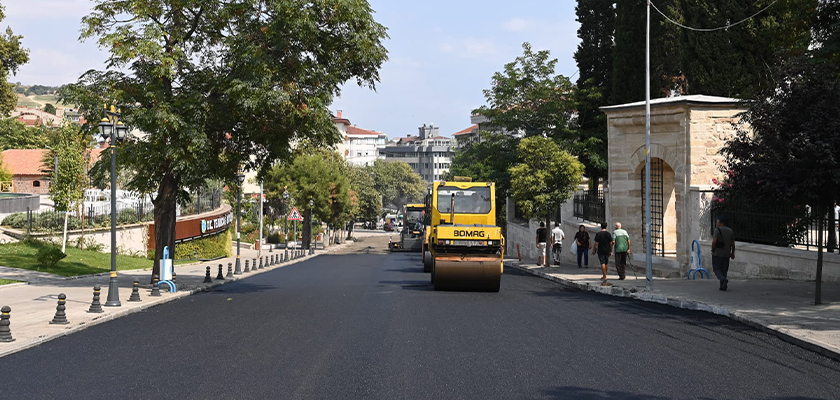 Mimar Sinan Caddesi’ne Süleymanpaşa Belediyesi dokunuşu