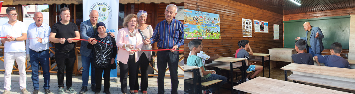 Başkan Erkiş Etüt ve Ödev Evi’nde ilk dersi verdi