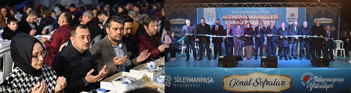 Üç büyük mahallede Gönül Sofraları on binlerce vatandaşı ağırladı