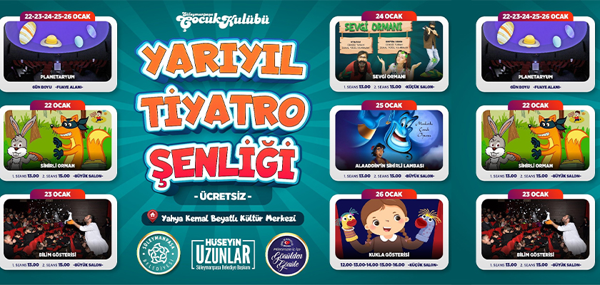 Süleymanpaşa Belediyesinden Çocuk Tiyatrosu şenliği