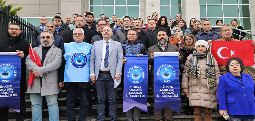 Türkiye Kamu-sen Tekirdağ İl Temsilciğili Basın Açıklaması Yaptı