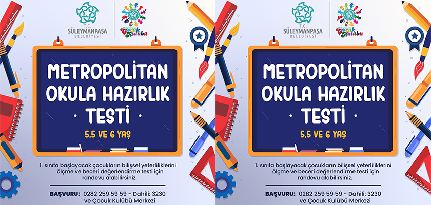 Süleymanpaşa Belediyesinden Ücretsiz Okula Hazırlık Testi