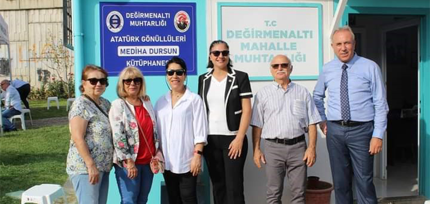 DEĞİRMENALTI MUHTARLIĞI ’’ATATÜRK GÖNÜLLÜLERİ MEDİHA DURSUN KÜTÜPHANESİ ”  AÇILDI